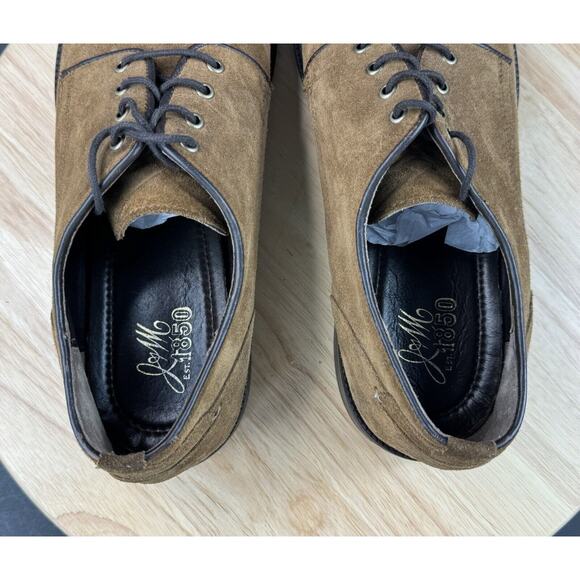 Johnston & Murphy Cap Toe Suede Leather Brown Mens 11.5 Shoes main image 5